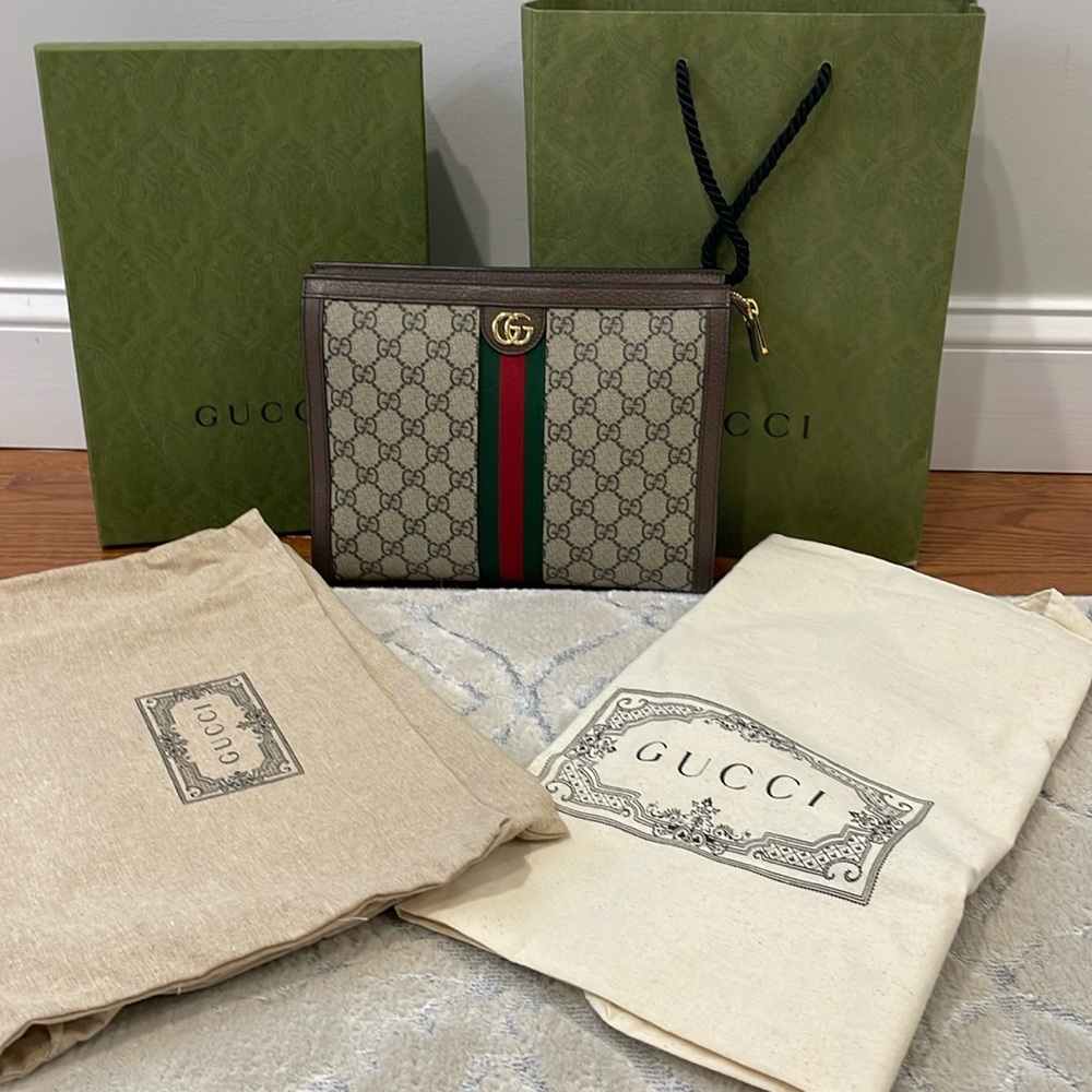 Gucci OPHIDIA POUCH - Authentic